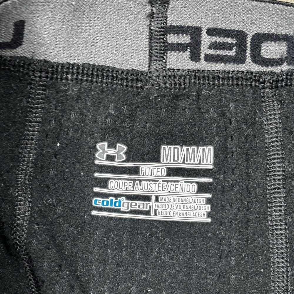 Under Armour Base Layer Pants Mens Medium ColdGear 3.0 Black Fitted Pull On - Picture 4 of 8